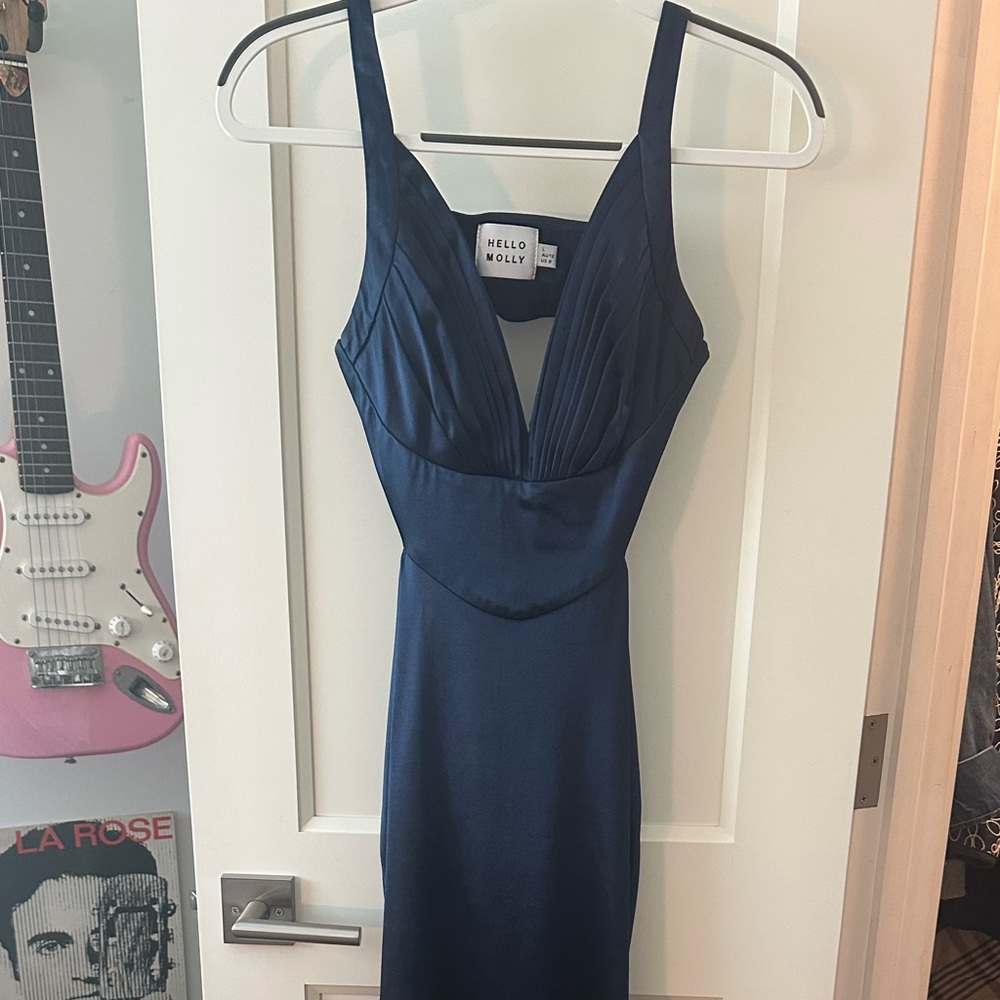 Hello Molly Blue Sweetheart Maxi Gown